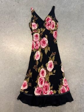 Dressbarn Vintage Floral Rose Dress S size